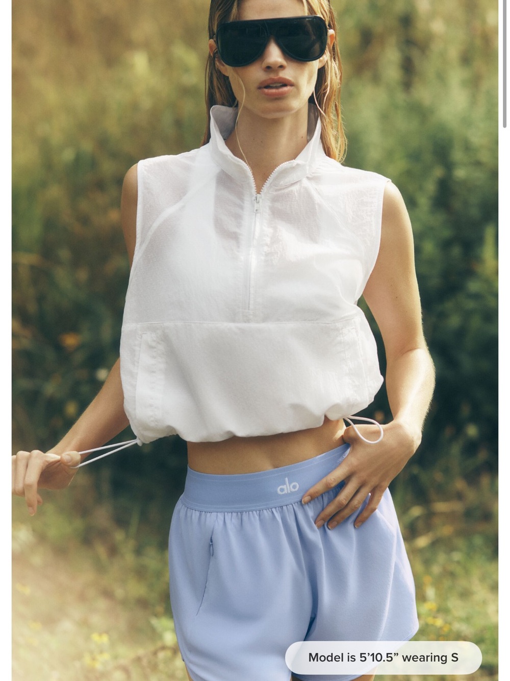ALO Yoga match point short- light Provence blue - Picture 4 of 6